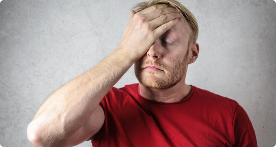 Person dealing with anxiety