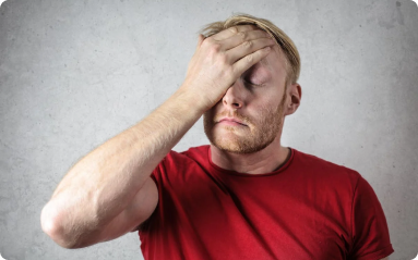 Person showing anxiety